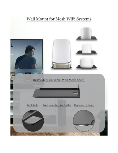 Estante de Pared Metal Universal NOTMBESTM para Altavoces y Proyectores