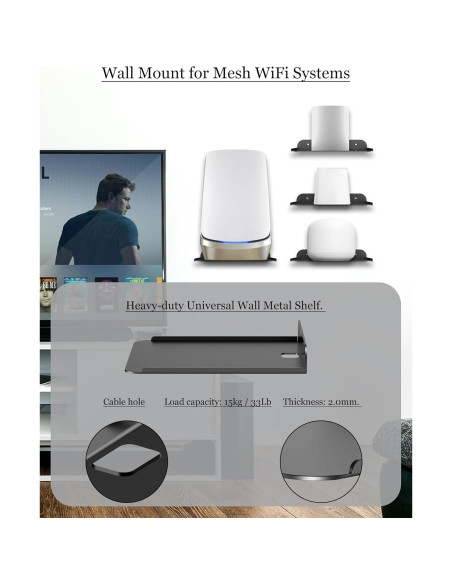 Estante de Pared Metal Universal NOTMBESTM para Altavoces y Proyectores Estante de Pared Metal Universal NOTMBESTM para Altavoces y Proyectores