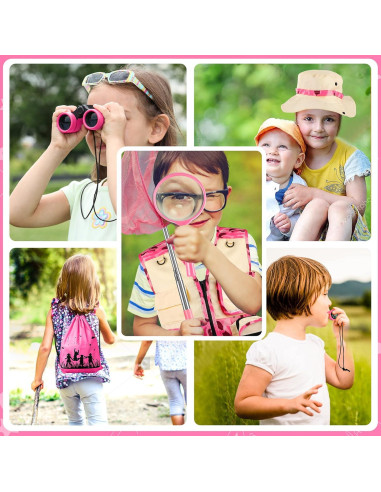 Kit de Exploración INNOCHEER para Niños 3-12 Años Camuflaje Rosa