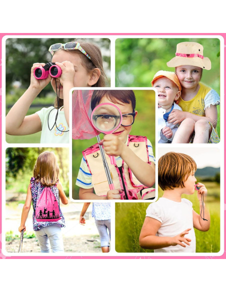 Kit de Exploración INNOCHEER para Niños 3-12 Años Camuflaje Rosa