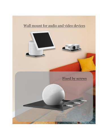 Estante de Pared Metal Universal NOTMBESTM para Altavoces y Proyectores