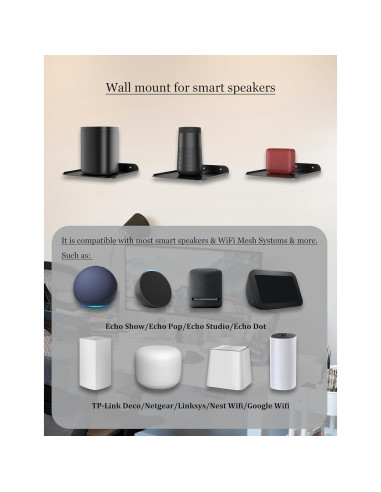 Estante de Pared Metal Universal NOTMBESTM para Altavoces y Proyectores