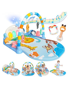 Alfombra de Juego para Bebés CandyHome con Piano y 8 Juguetes