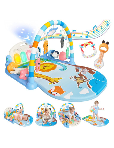 Alfombra de Juego para Bebés CandyHome con Piano y 8 Juguetes