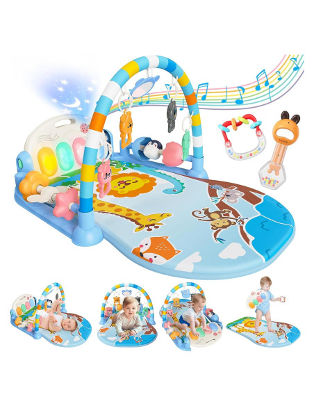 Alfombra de Juego para Bebés CandyHome con Piano y 8 Juguetes