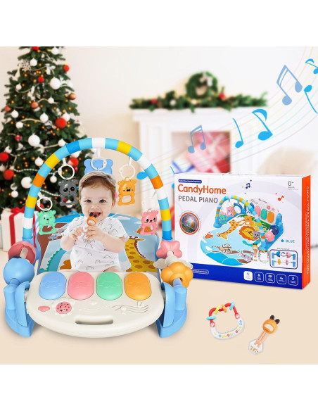 Alfombra de Juego para Bebés CandyHome con Piano y 8 Juguetes