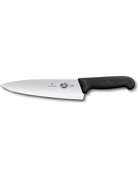 Cuchillo Chef Fibrox Pro Victorinox 20 cm + Afilador KitchenIQ