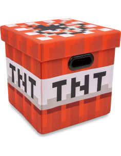 Cubo de Almacenamiento Minecraft TNT 33 cm Plegable con Tapa 2