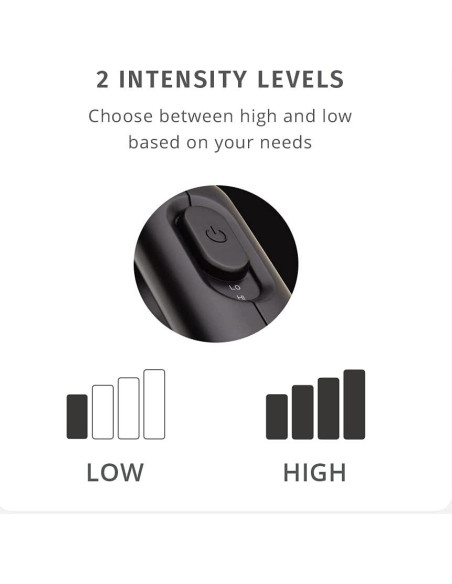 Masajeador de Vibración Corporal Portátil HoMedics HHP-120, 3 Accesorios