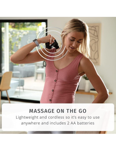 Masajeador de Vibración Corporal Portátil HoMedics HHP-120, 3 Accesorios