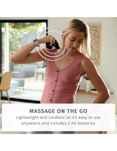 Masajeador de Vibración Corporal Portátil HoMedics HHP-120, 3 Accesorios