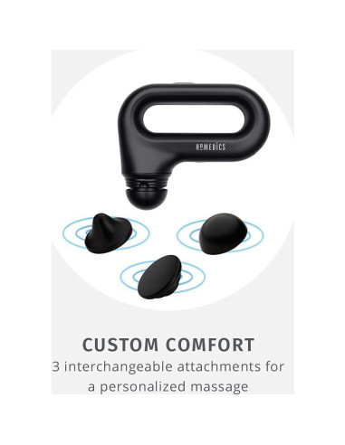 Masajeador de Vibración Corporal Portátil HoMedics HHP-120, 3 Accesorios