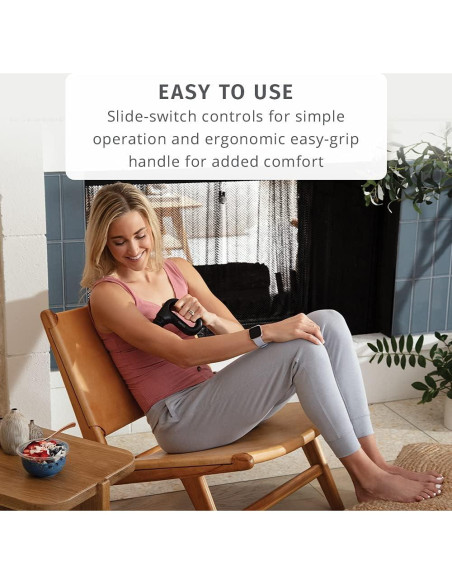 Masajeador de Vibración Corporal Portátil HoMedics HHP-120, 3 Accesorios