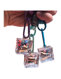 Llavero Lente Pixel Retro con Lanyard - 3.48 cm - Regalo Ideal