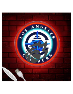 Luz de Neón Baloncesto YUNYEENEEN 33x33cm Dimmable USB