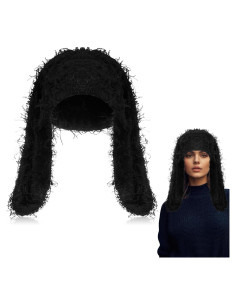 Gorro de Invierno Chuarry Bunny Negro con Orejas de Conejo