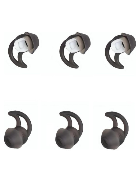 Consejos de Auriculares CYADCI Silicona Aislamiento Ruido 3 Pares