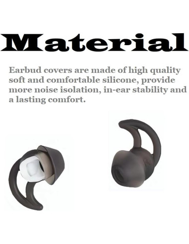 Consejos de Auriculares CYADCI Silicona Aislamiento Ruido 3 Pares