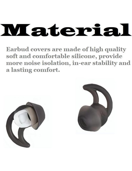 Consejos de Auriculares CYADCI Silicona Aislamiento Ruido 3 Pares