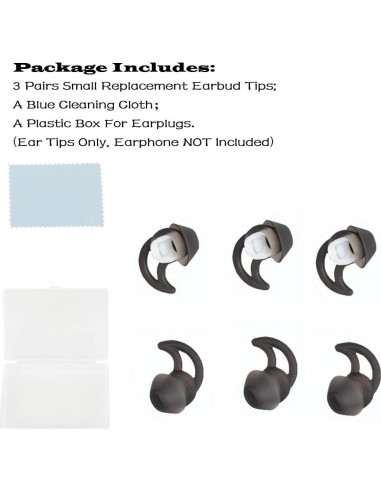 Consejos de Auriculares CYADCI Silicona Aislamiento Ruido 3 Pares