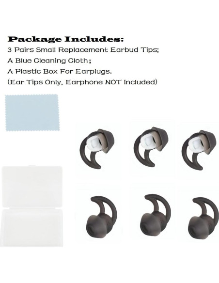 Consejos de Auriculares CYADCI Silicona Aislamiento Ruido 3 Pares