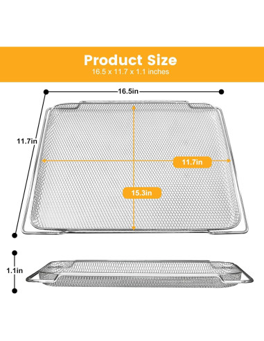 Cesta de Freidora de Aire GXF para Horno Tostador Breville 41.9x29.7 cm