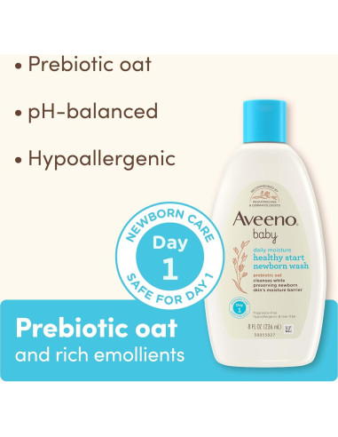 Aveeno Bebé Jabón Corporal Hipoalergénico 236.6 ml