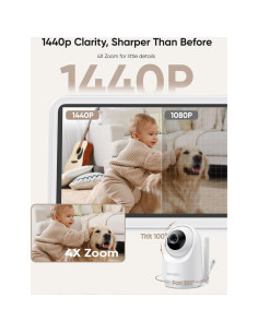 Monitor para Bebés Bonoch 5.5" 1440p Sin WiFi 240h Batería 2