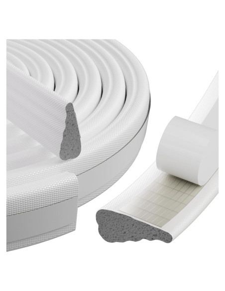 Tira de Sellado Aislante MUSRCYIO 2Pcs 498.4cm Blanco Tira de Sellado Aislante MUSRCYIO 2Pcs 498.4cm Blanco