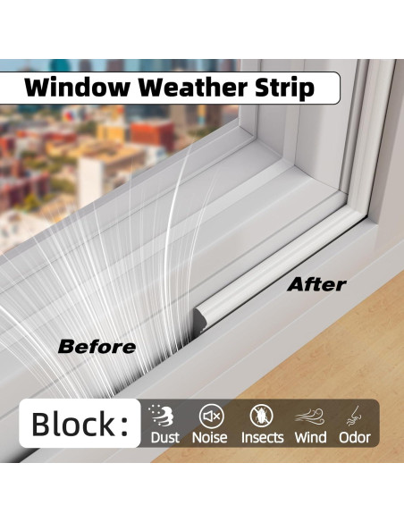Tira de Sellado Aislante MUSRCYIO 2Pcs 498.4cm Blanco Tira de Sellado Aislante MUSRCYIO 2Pcs 498.4cm Blanco