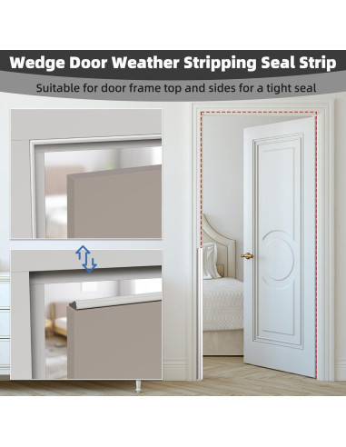 Tira de Sellado Aislante MUSRCYIO 2Pcs 498.4cm Blanco