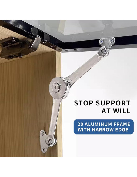 Bisagra de Soporte de Tapa XBLWIN 2 Piezas 18.14kg Plata