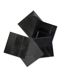 Azulejo Autoadhesivo 3D Smart Tiles Zellige Negro 1x1 cm
