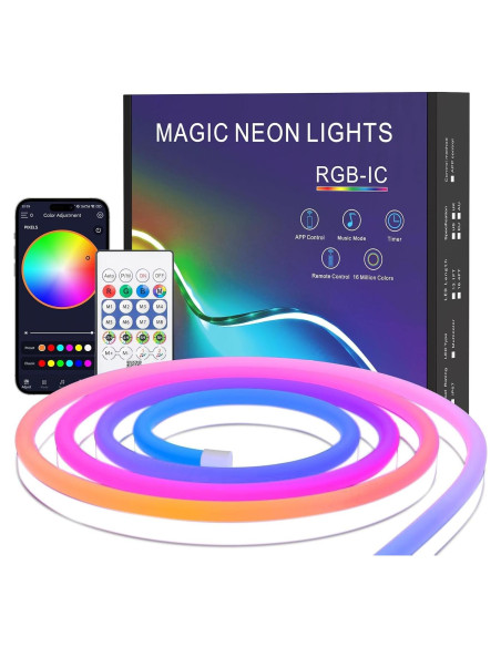 Tira de LED Neón RGB+IC 1m TK99SW Impermeable USB Tira de LED Neón RGB+IC 1m TK99SW Impermeable USB