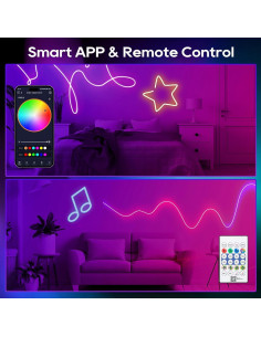 Tira de LED Neón RGB+IC 1m TK99SW Impermeable USB 2