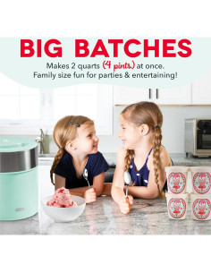 Fabricante de Helados Dash Deluxe 2QT Aqua - 1.89L Automático 2