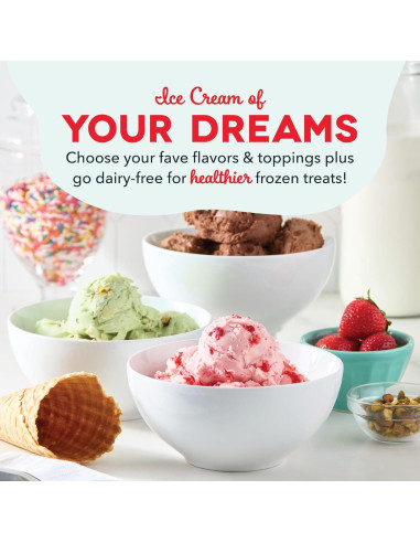 Fabricante de Helados Dash Deluxe 2QT Aqua - 1.89L Automático