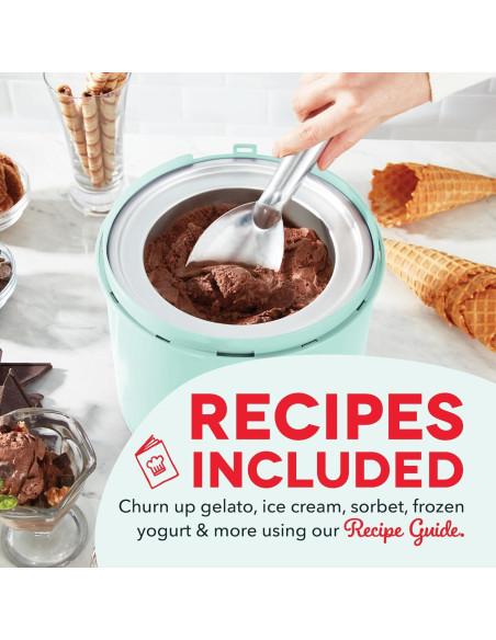 Fabricante de Helados Dash Deluxe 2QT Aqua - 1.89L Automático