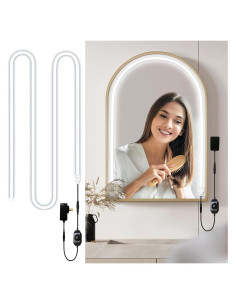 Luces de Cuerda LED RYGD 10FT Blanca para Espejo y Vanity