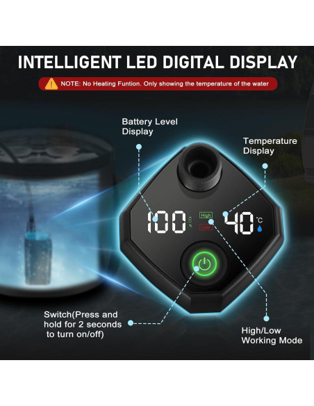 Ducha Portátil Camping Spopal 20L Recargable LED 4 Modos Ducha Portátil Camping Spopal 20L Recargable LED 4 Modos