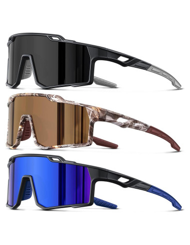 Gafas de sol deportivas polarizadas DioKiw UV protección 3pcs