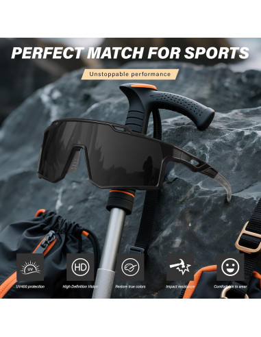 Gafas de sol deportivas polarizadas DioKiw UV protección 3pcs