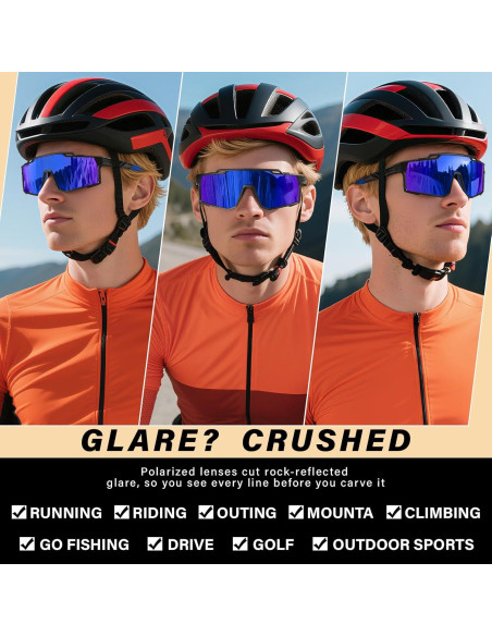 Gafas de sol deportivas polarizadas DioKiw UV protección 3pcs