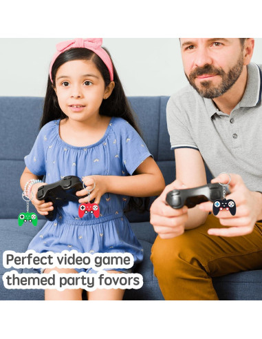 24 Llavero Mini Controlador de Juego EAEDMY - 8 Colores