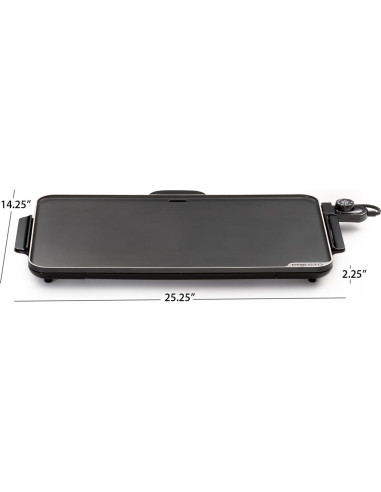 Plancha Extra Grande Presto 07072 Cerámica Antiadherente 55.88x33.02 cm