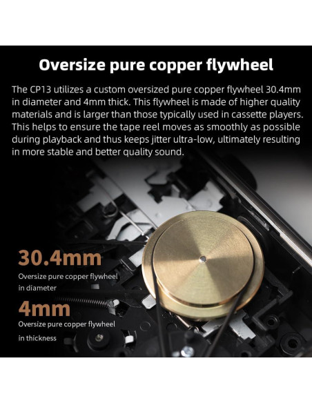 Reproductor de Cassettes FiiO CP13 Transparente 1800mAh