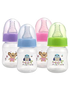 Botellas Anticólicas Bebé Bonito 60ml Paquete de 4 BPA Free