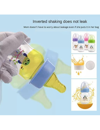 Botellas Anticólicas Bebé Bonito 60ml Paquete de 4 BPA Free