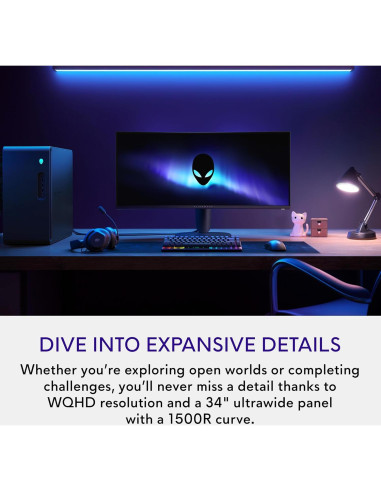 Monitor de Juegos Curvo Alienware AW3425DWM 34" WQHD 180Hz
