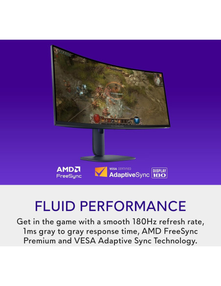 Monitor de Juegos Curvo Alienware AW3425DWM 34" WQHD 180Hz